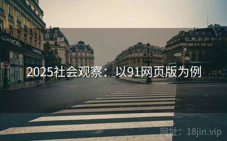2025社会观察：以91网页版为例