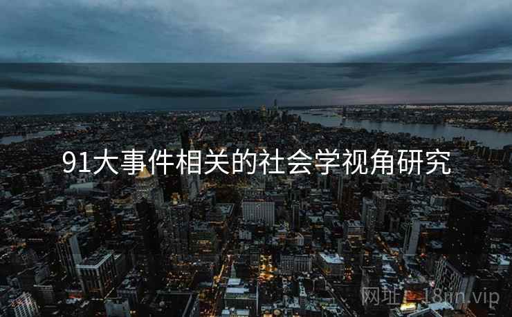 91大事件相关的社会学视角研究