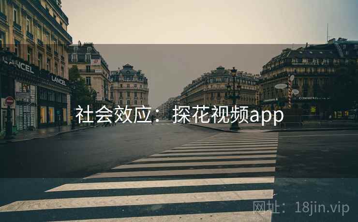 社会效应：探花视频app