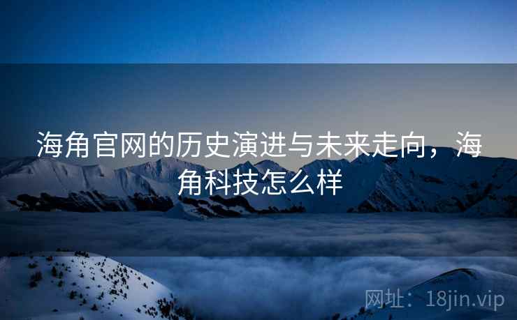 海角官网的历史演进与未来走向，海角科技怎么样