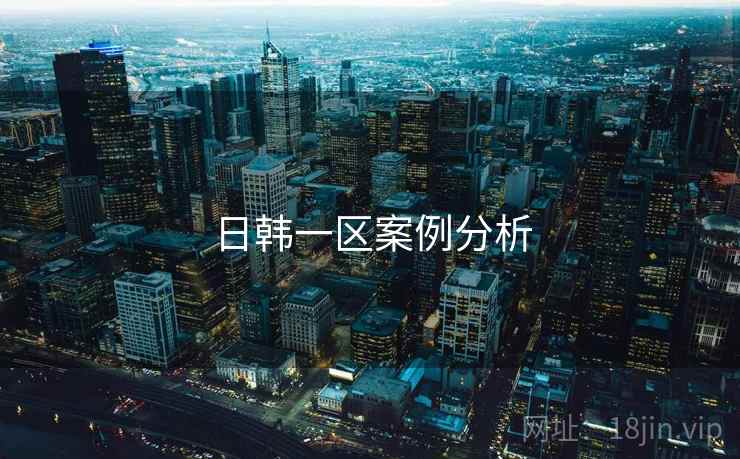日韩一区案例分析