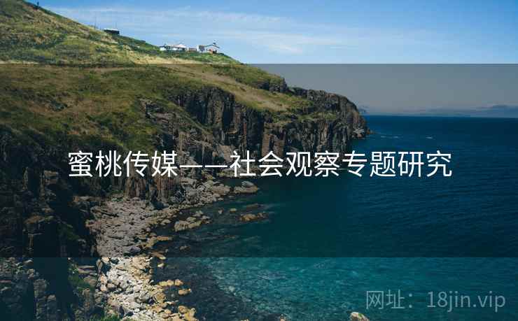 蜜桃传媒——社会观察专题研究