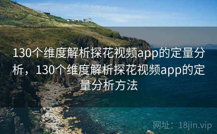 130个维度解析探花视频app的定量分析，130个维度解析探花视频app的定量分析方法