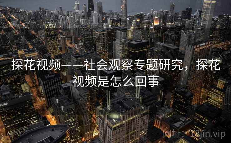 探花视频——社会观察专题研究，探花视频是怎么回事