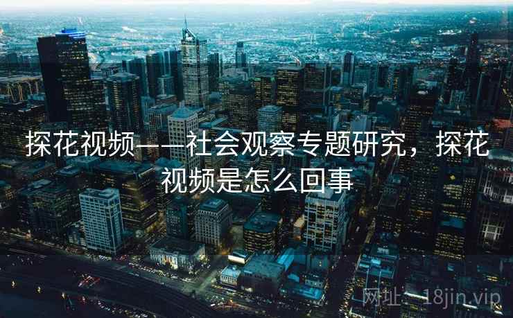 探花视频——社会观察专题研究，探花视频是怎么回事