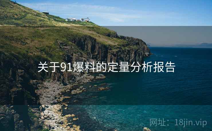 关于91爆料的定量分析报告  第2张