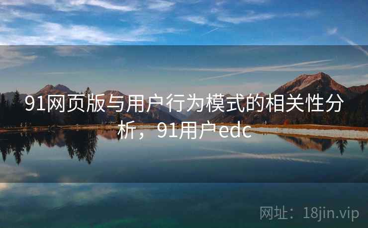 91网页版与用户行为模式的相关性分析，91用户edc