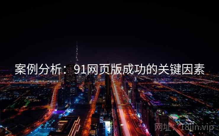 案例分析：91网页版成功的关键因素