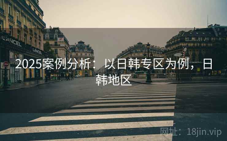2025案例分析：以日韩专区为例，日韩地区
