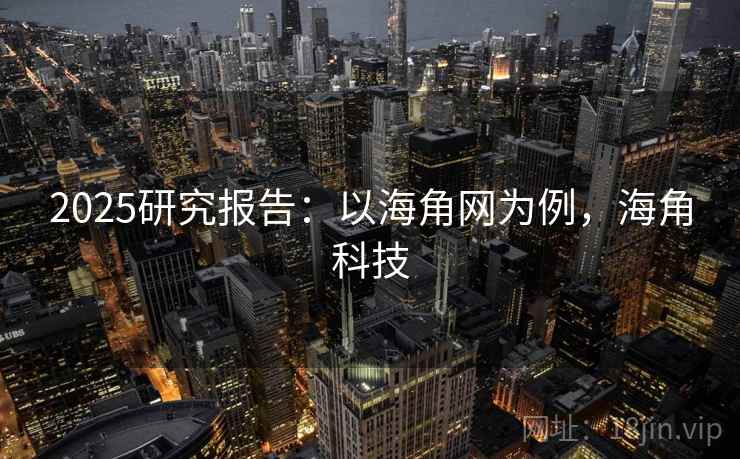 2025研究报告：以海角网为例，海角科技